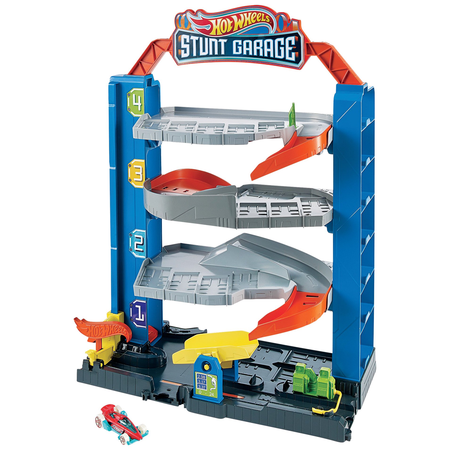 Hot Wheels City Stunt Garage Playset Shop Playsets at HEB