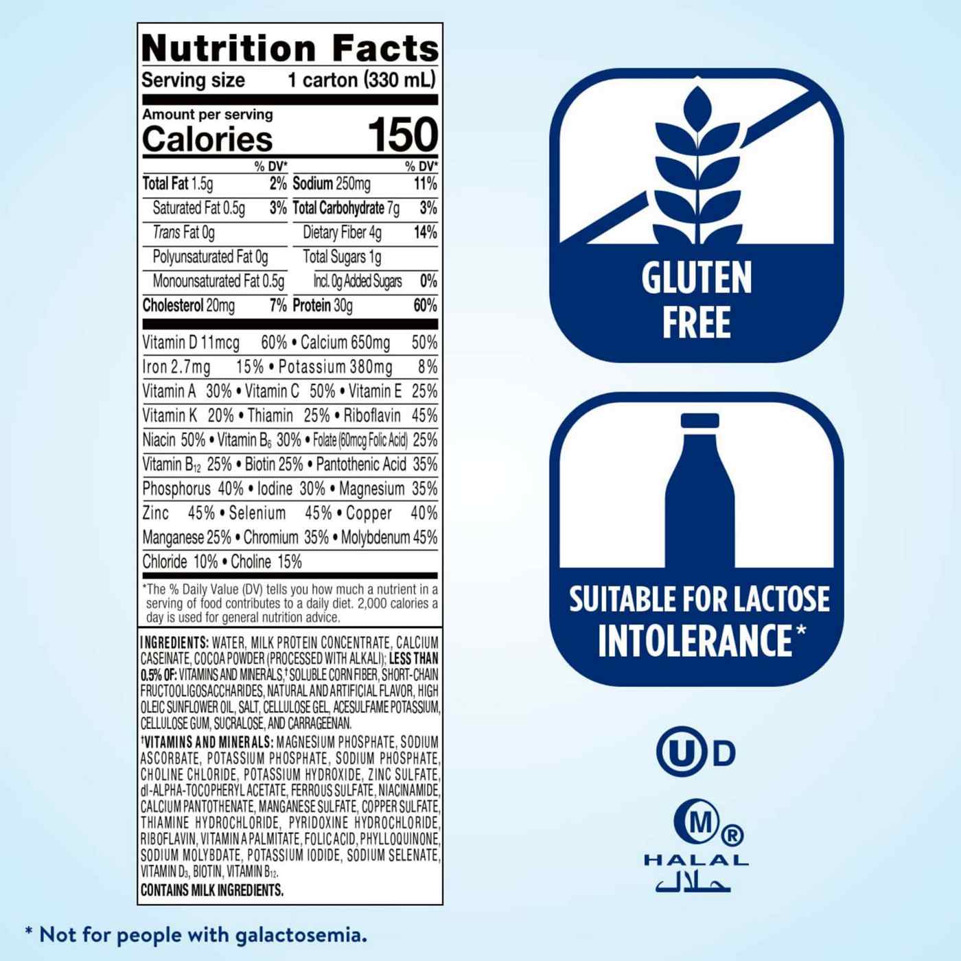 Ensure Max Protein Nutrition Shake Milk Chocolate Ready-to-Drink 11 fl oz Bottles; image 3 of 10