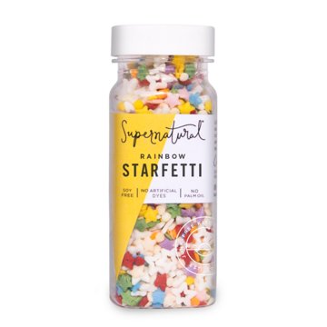 Supernatural Dye-Free Rainbow Starfetti Sprinkles, 3 oz