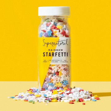 Supernatural Dye-Free Rainbow Starfetti Sprinkles, 3 oz