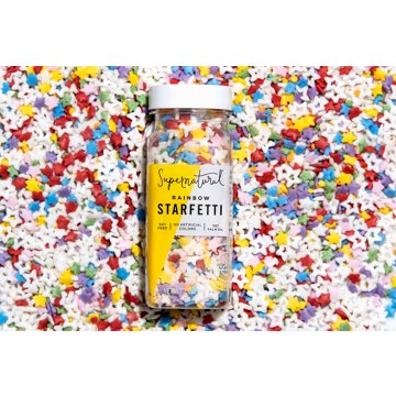 Supernatural Dye-Free Rainbow Starfetti Sprinkles, 3 oz