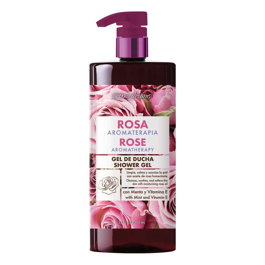 Aroma Dreams Aromatherapy Shower Gel - Rose , 32 oz | Joe V's