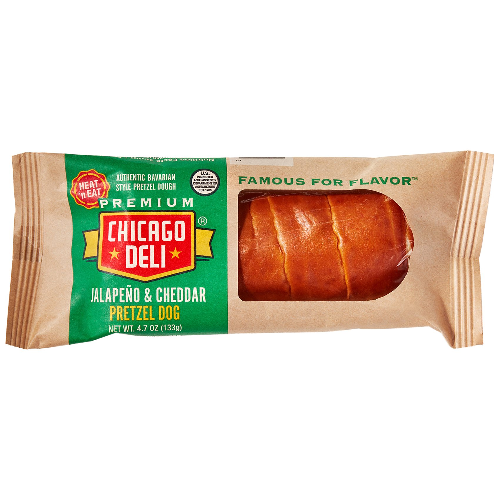 Chicago Deli Pretzel Dog Jalapeno & Cheddar Shop Sandwiches at HEB