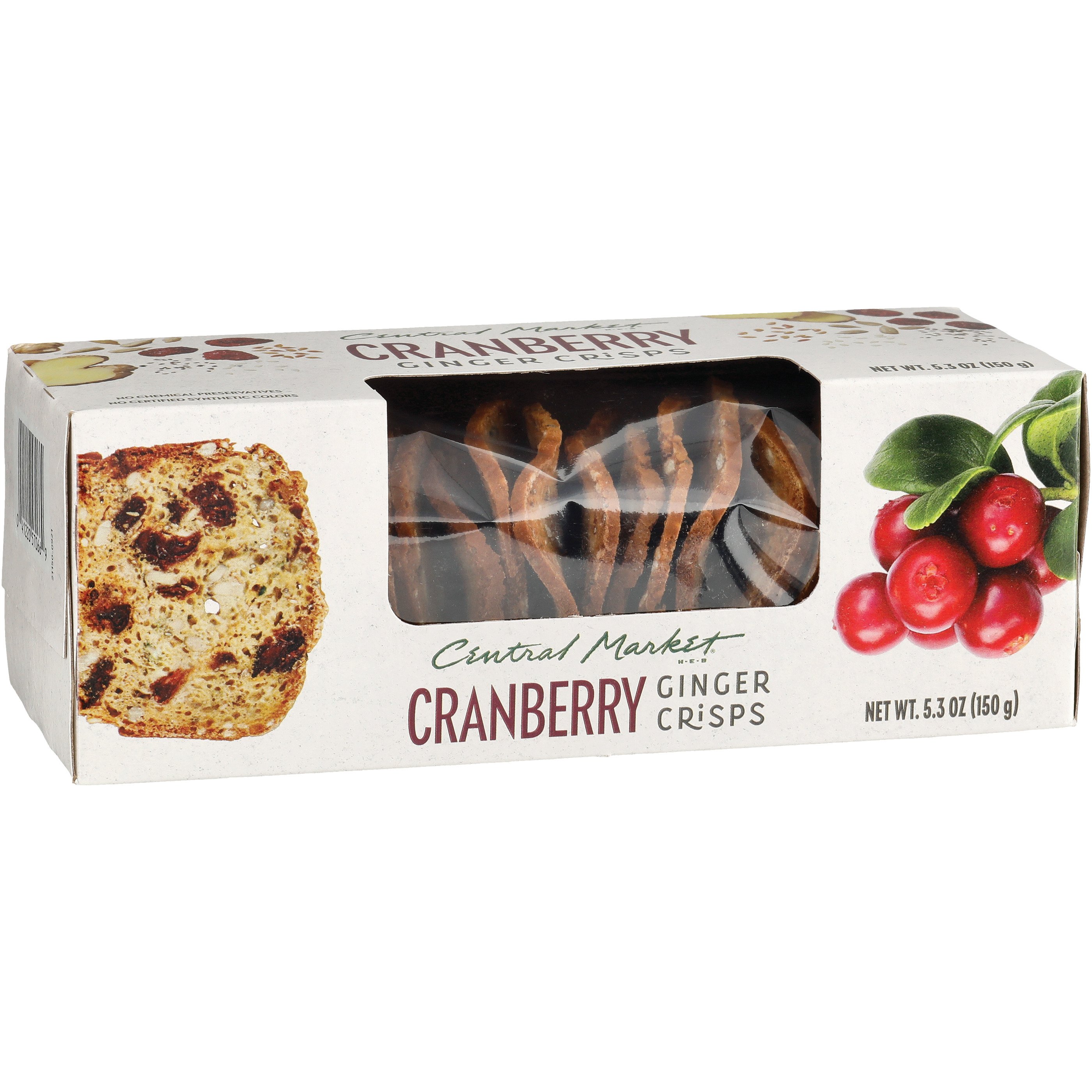 Central Market Cranberry Ginger Crisps Shop Crackers & Breadsticks at