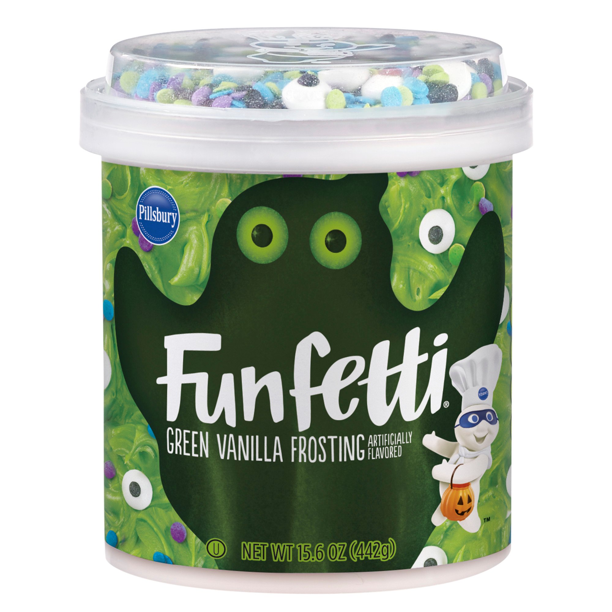 Pillsbury Funfetti Green Vanilla Slime Frosting Shop Icing