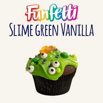 Pillsbury Funfetti Slime Green Vanilla Frosting, 15.6 oz