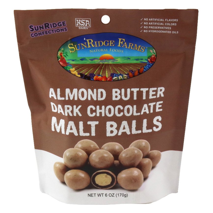 SunRidge Farms Almond Butter Dark Chocolate Malt Balls - Shop Snacks ...