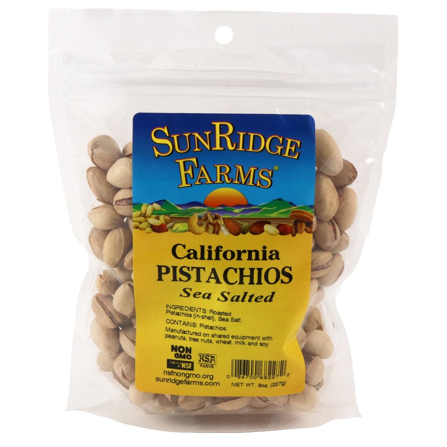 SunRidge Farms California Sea Salted Pistachios - Shop Nuts & seeds at