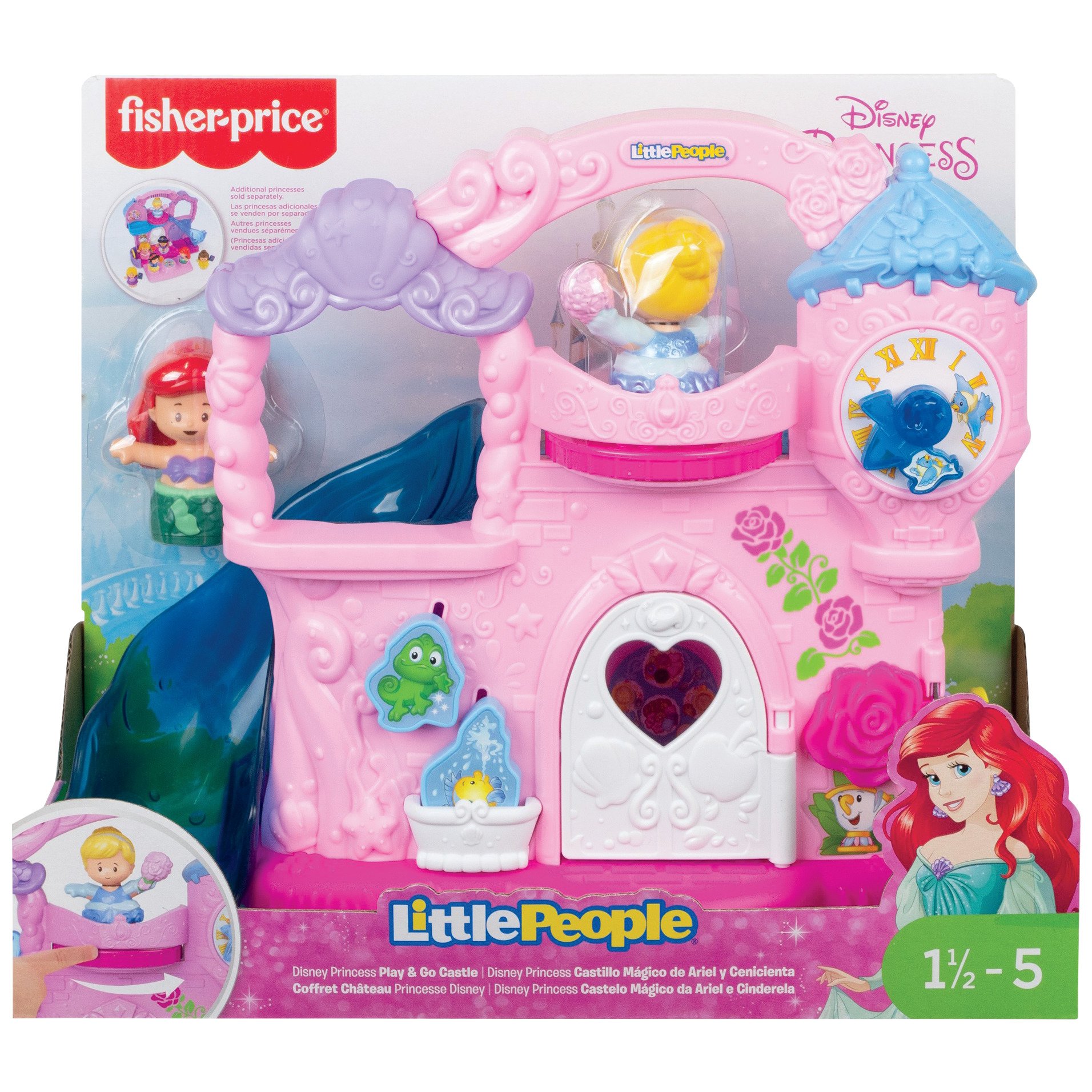 Fisher-Price Little People Disney Princess Play & Go Castle Playset - Shop  Playsets at H-E-B