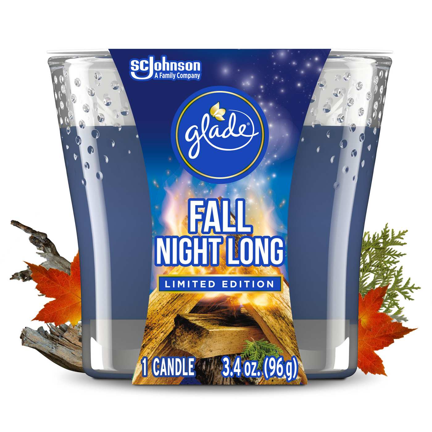 Glade Fall Night Long Candle; image 1 of 2