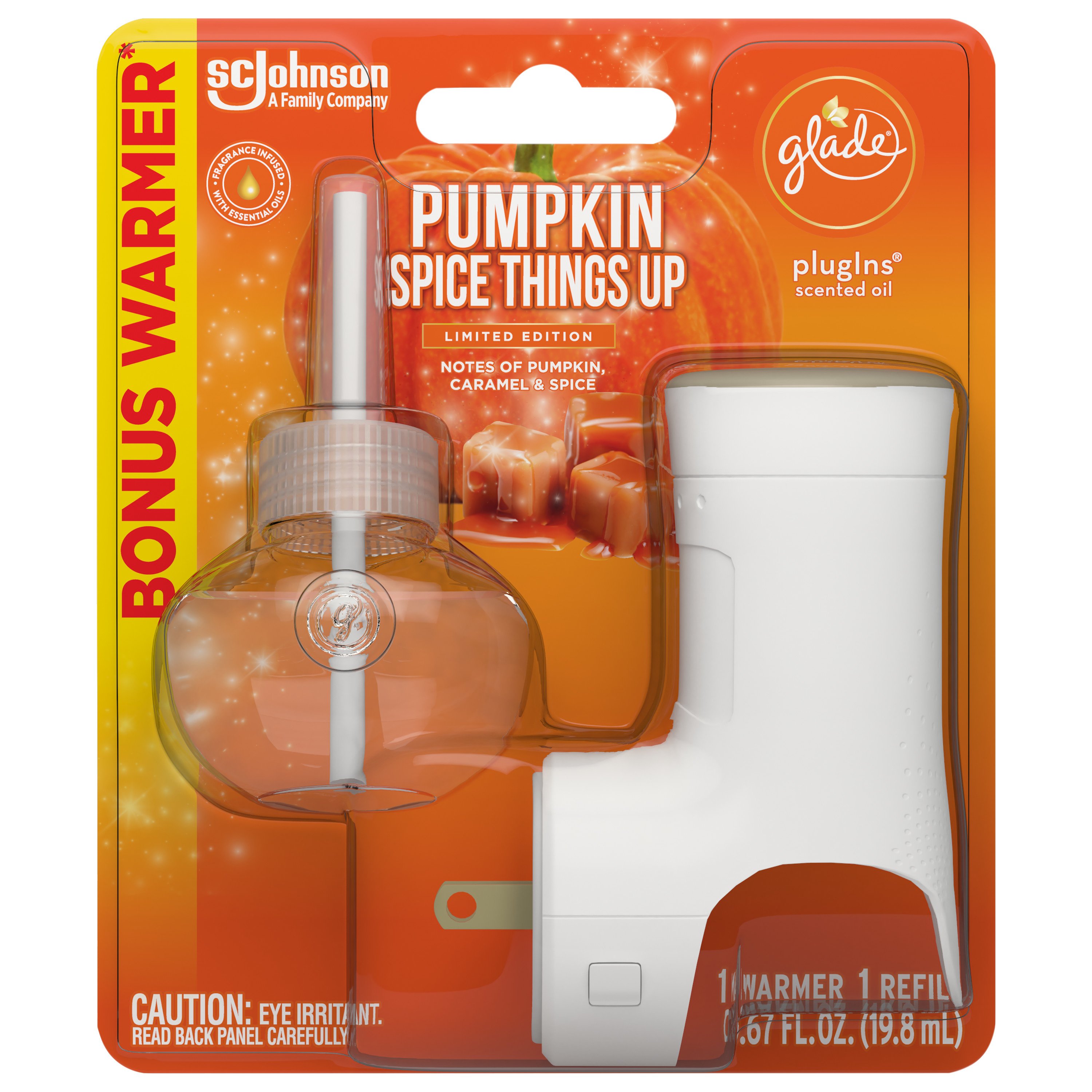 Glade PlugIns Warmer & Scented Oil Refill Pumpkin Spice Things Up