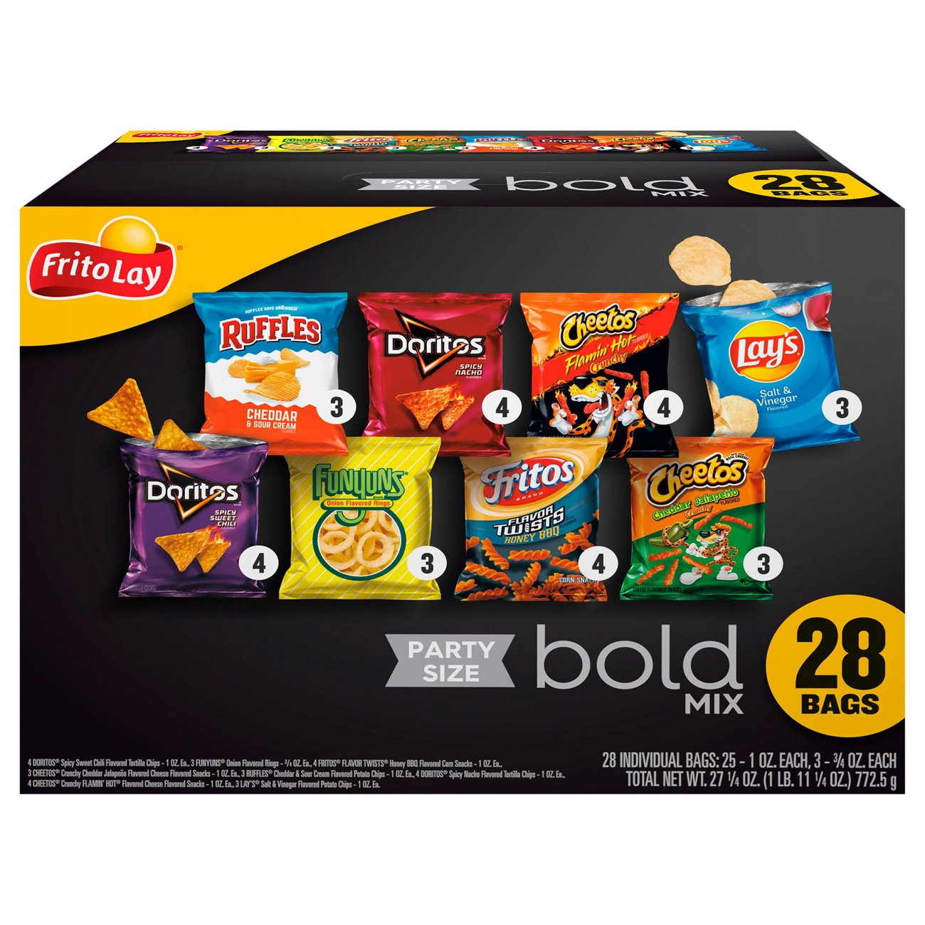 Frito Lay Doritos & Cheetos Mix Variety Pack Chips - Shop Chips at H-E-B