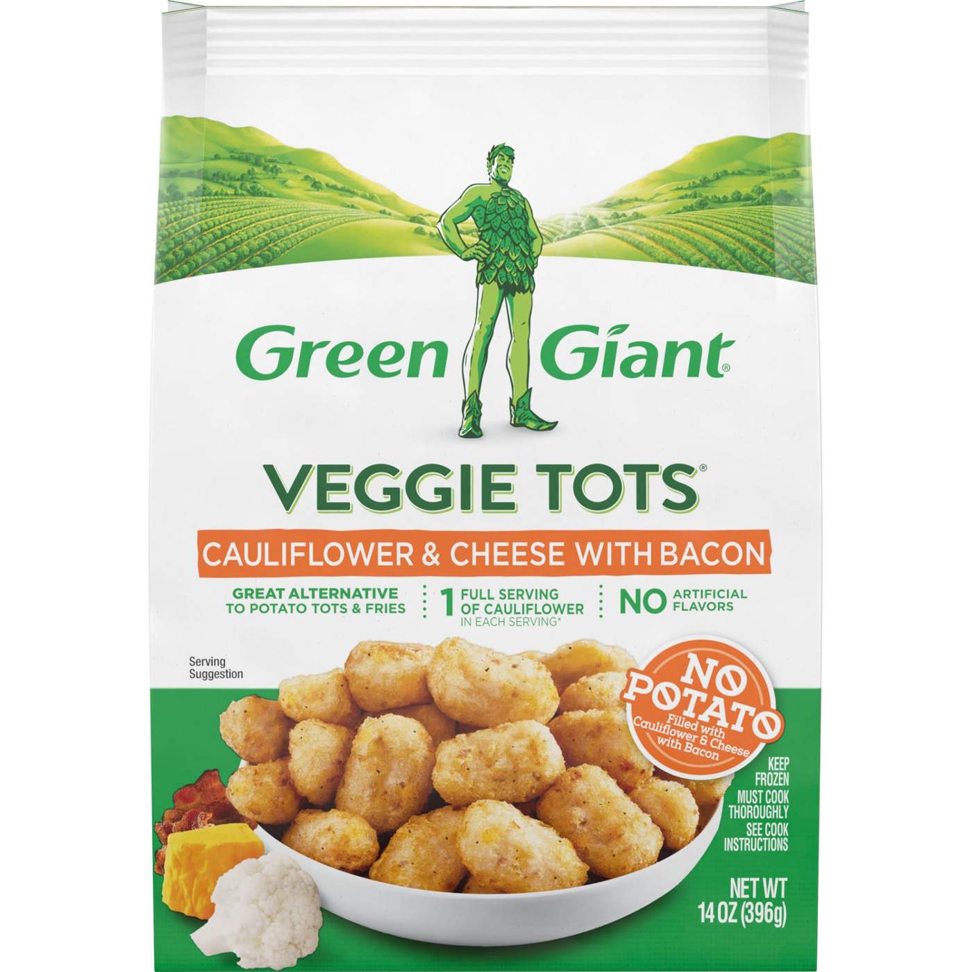 Green Giant Cauliflower Cheese & Bacon Veggie Tots; image 1 of 3