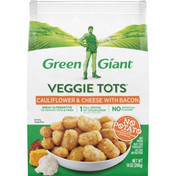 Green Giant Cauliflower Cheese & Bacon Veggie Tots, 14 oz