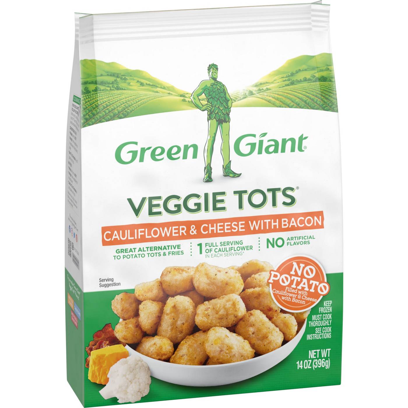 Green Giant Cauliflower Cheese & Bacon Veggie Tots; image 2 of 3