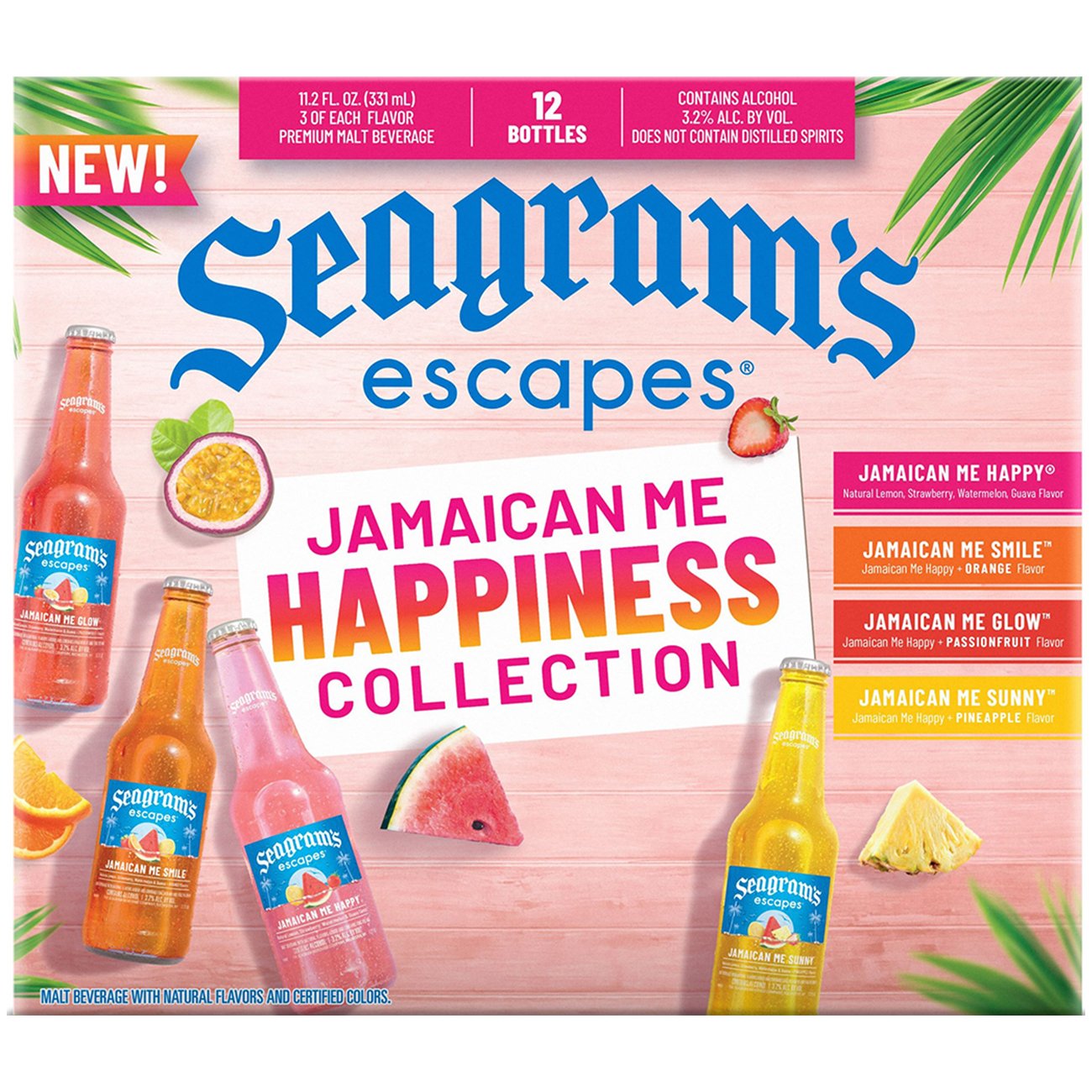 Seagram's Escapes Italian Ice Variety Pack Bottles 12 pk Shop Malt