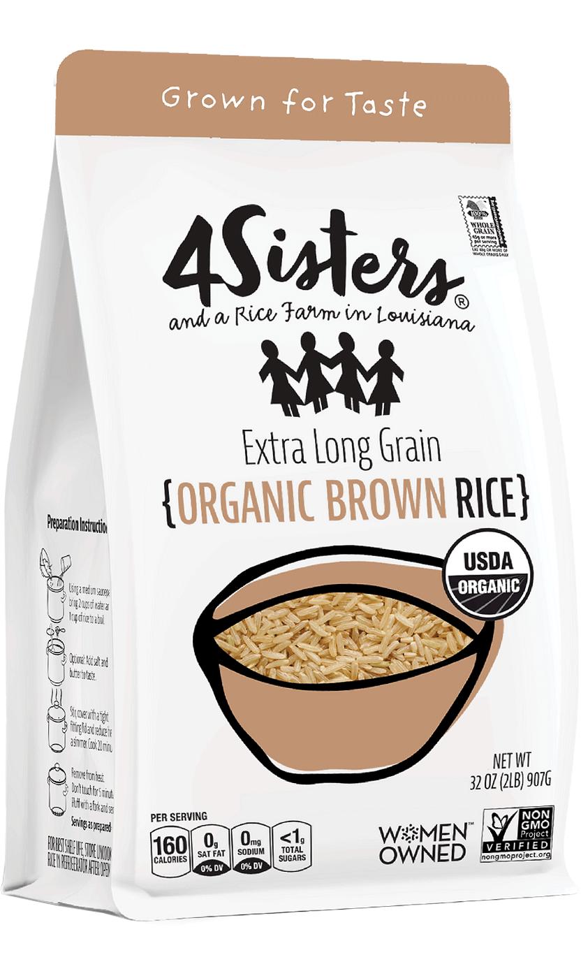 4Sisters Extra Long Grain Organic Brown Rice; image 1 of 5