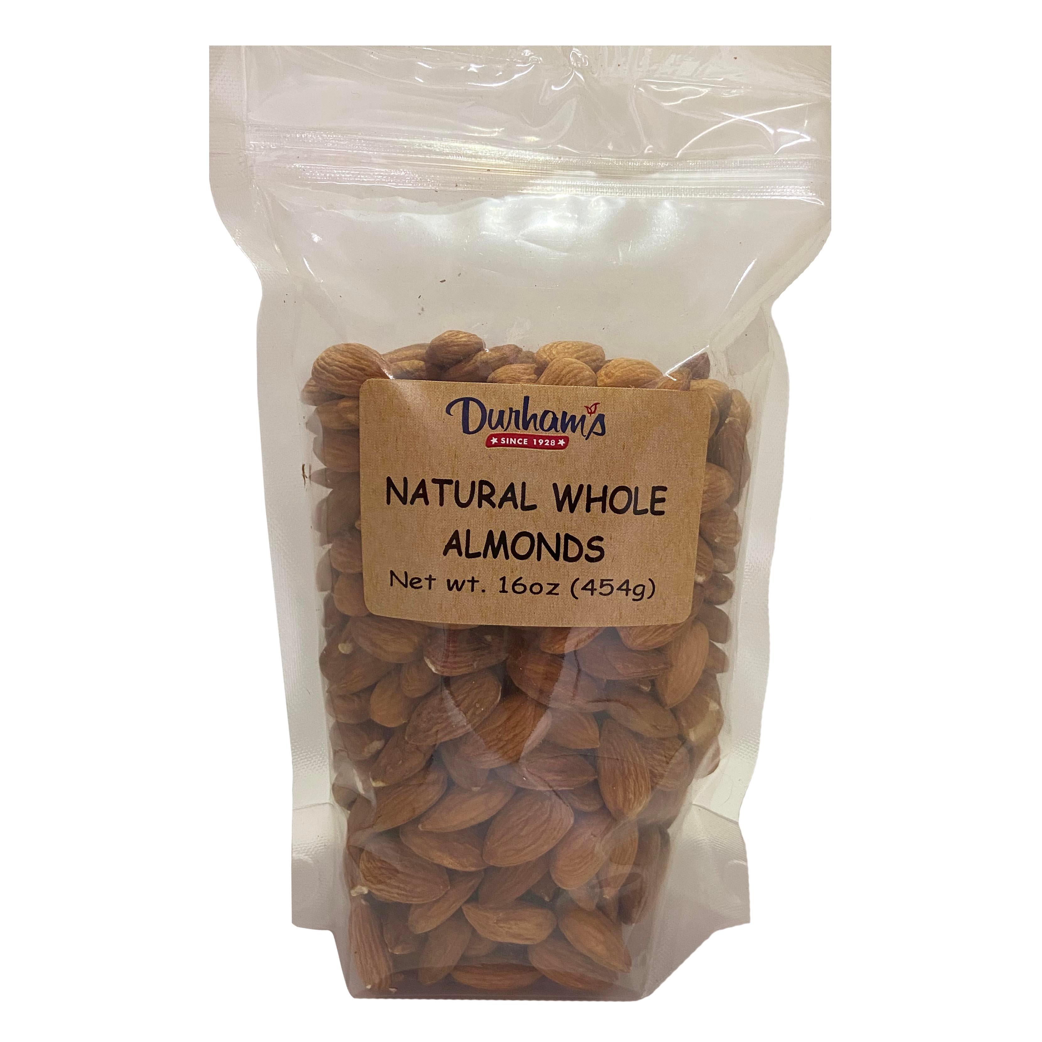 Durhams Natural Whole Almonds Shop Snacks & Candy at HEB
