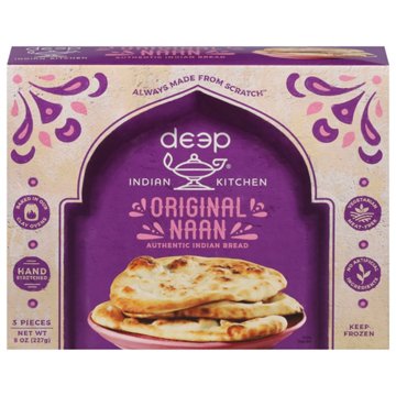 Deep Indian Kitchen Frozen Original Naan Bread, 3 ct