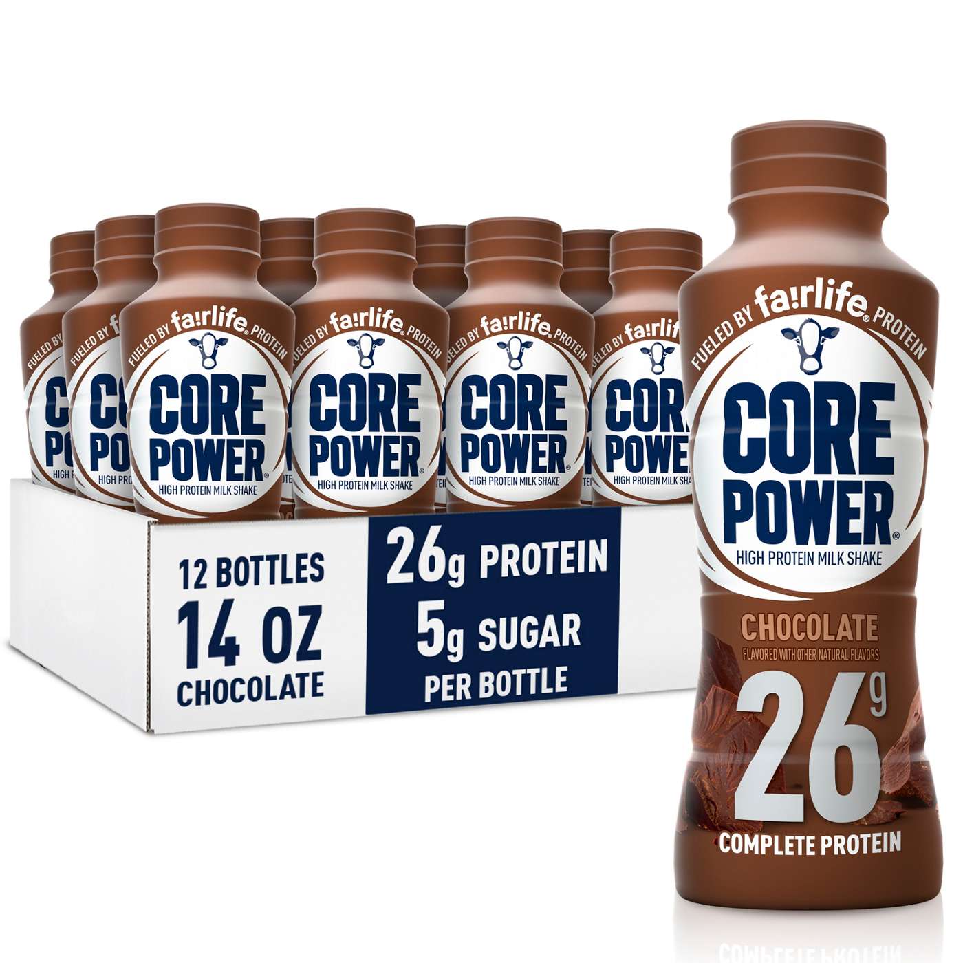 Core Power Complete 26g Protein Shakes - Chocolate, 12 Pk; image 1 of 5