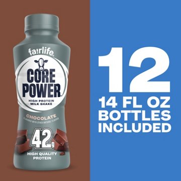 Core Power High Protein Chocolate Shake 12 pk Bottles