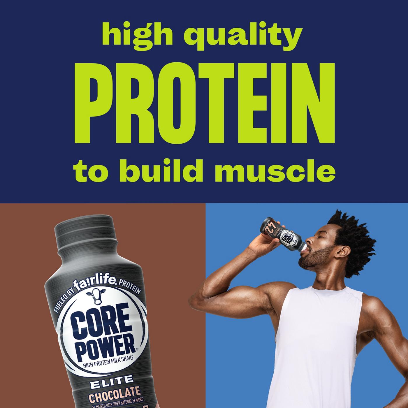 Core Power Elite Complete 42g Protein Shakes - Chocolate, 12 Pk; image 5 of 8