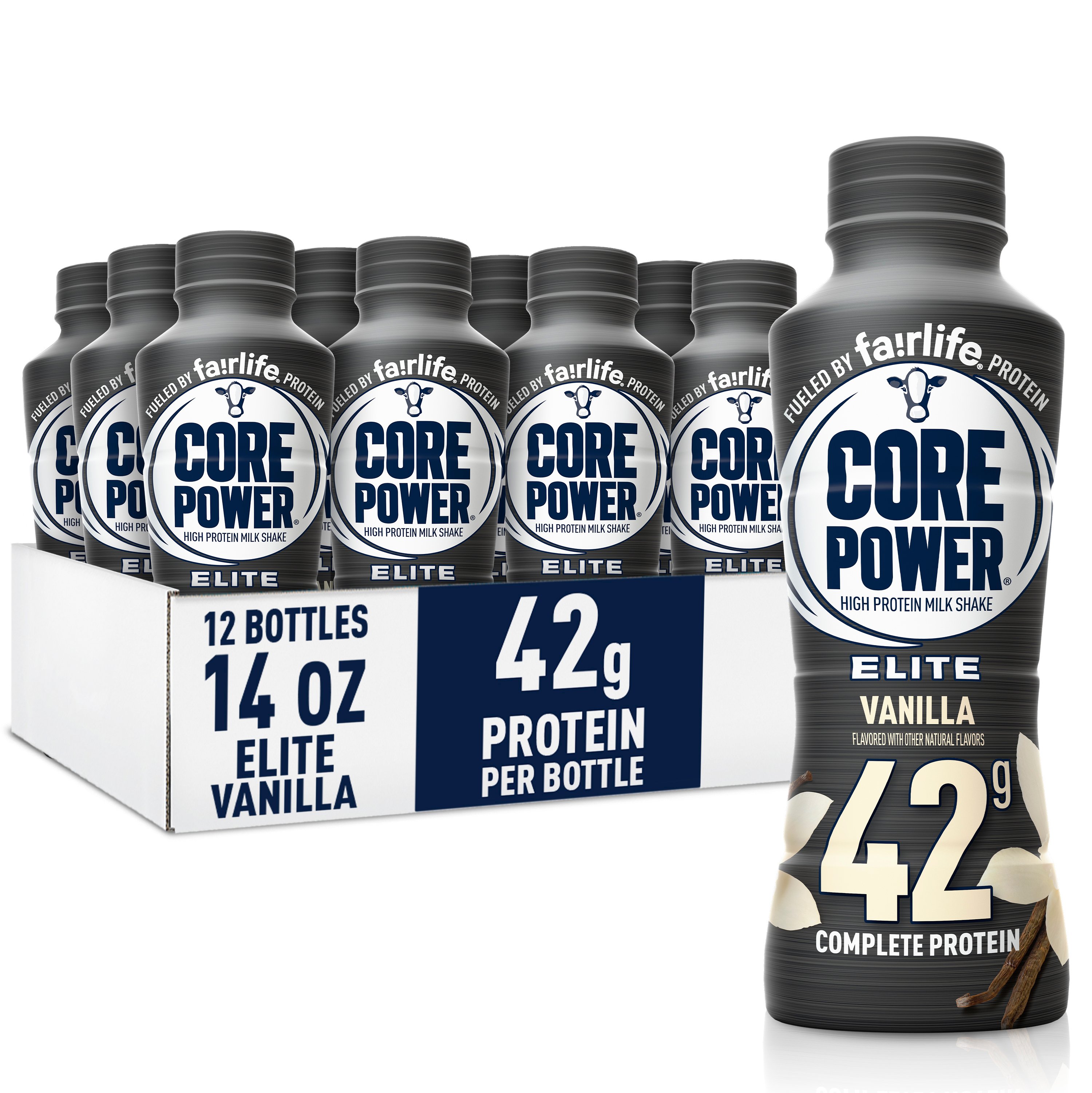 Core Power Elite 42g Protein Milkshakes 12 pk Bottles - Vanilla