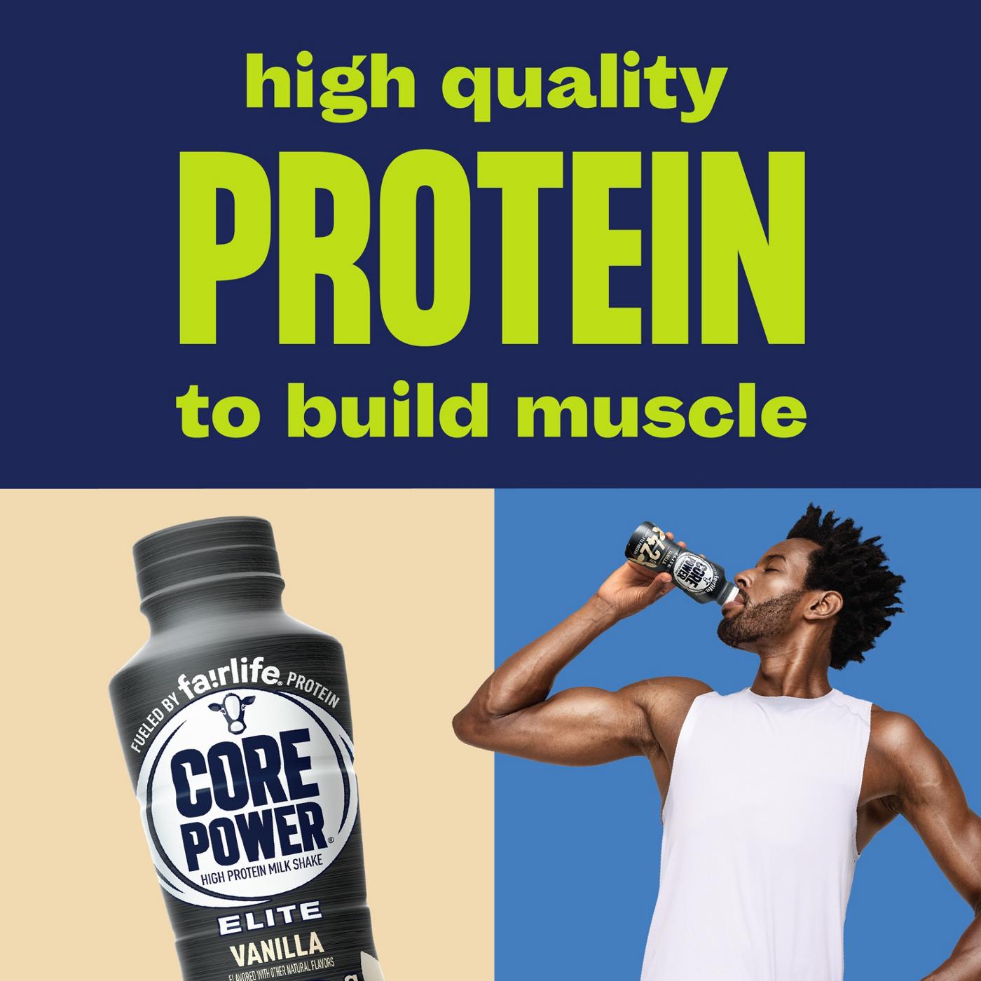 Core Power Elite Complete 42g Protein Shakes - Vanilla, 12 Pk; image 3 of 4