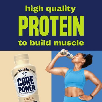 Core Power 26g Protein Milkshakes 12 pk Bottles - Vanilla