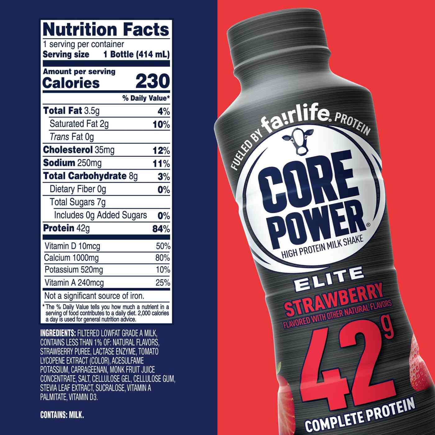 Core Power Elite 42g High Protein Shake Strawberry; image 2 of 6