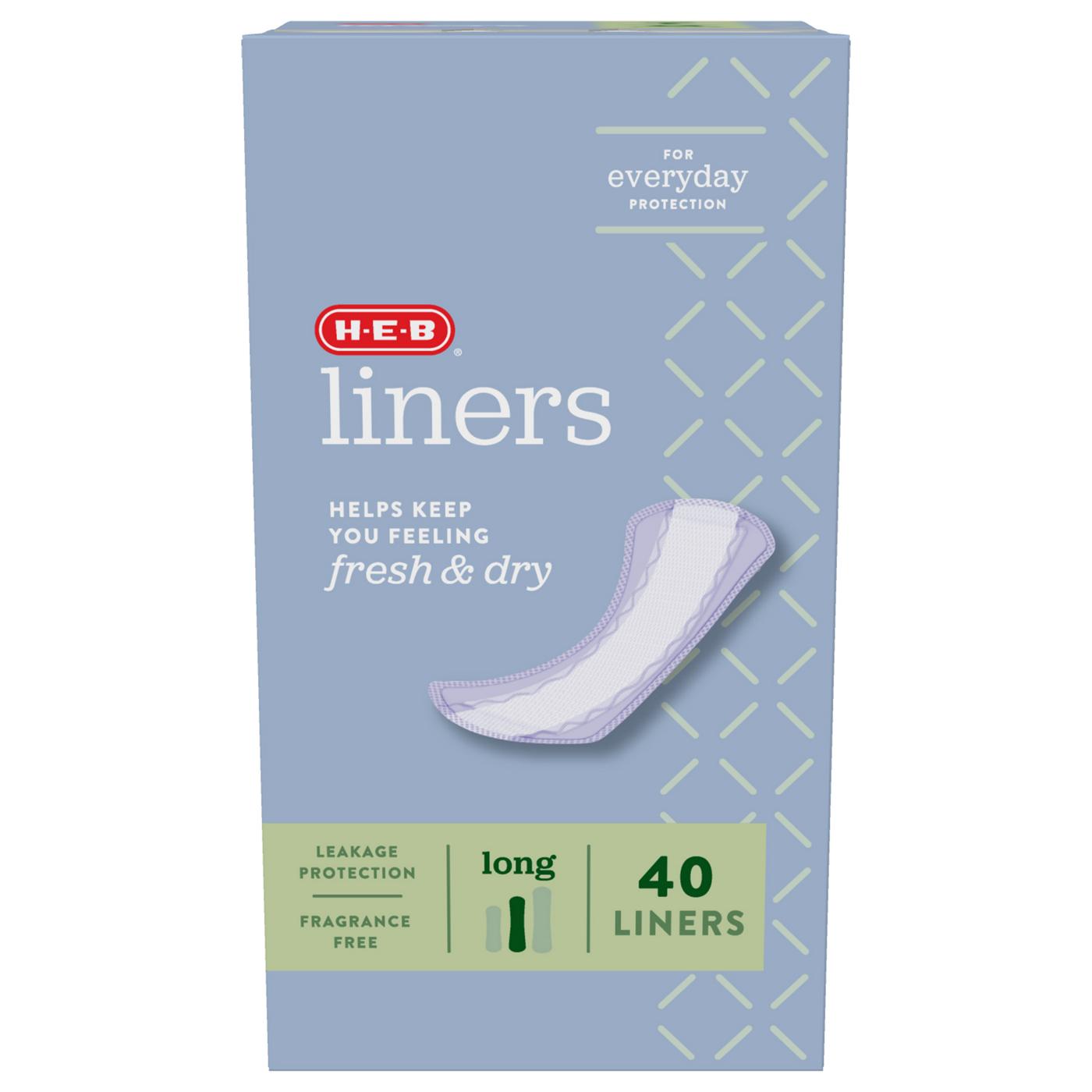 H-E-B Liners - Long; image 1 of 2