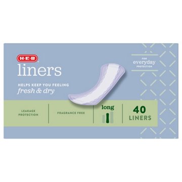 H-E-B Liners - Long, 40 ct