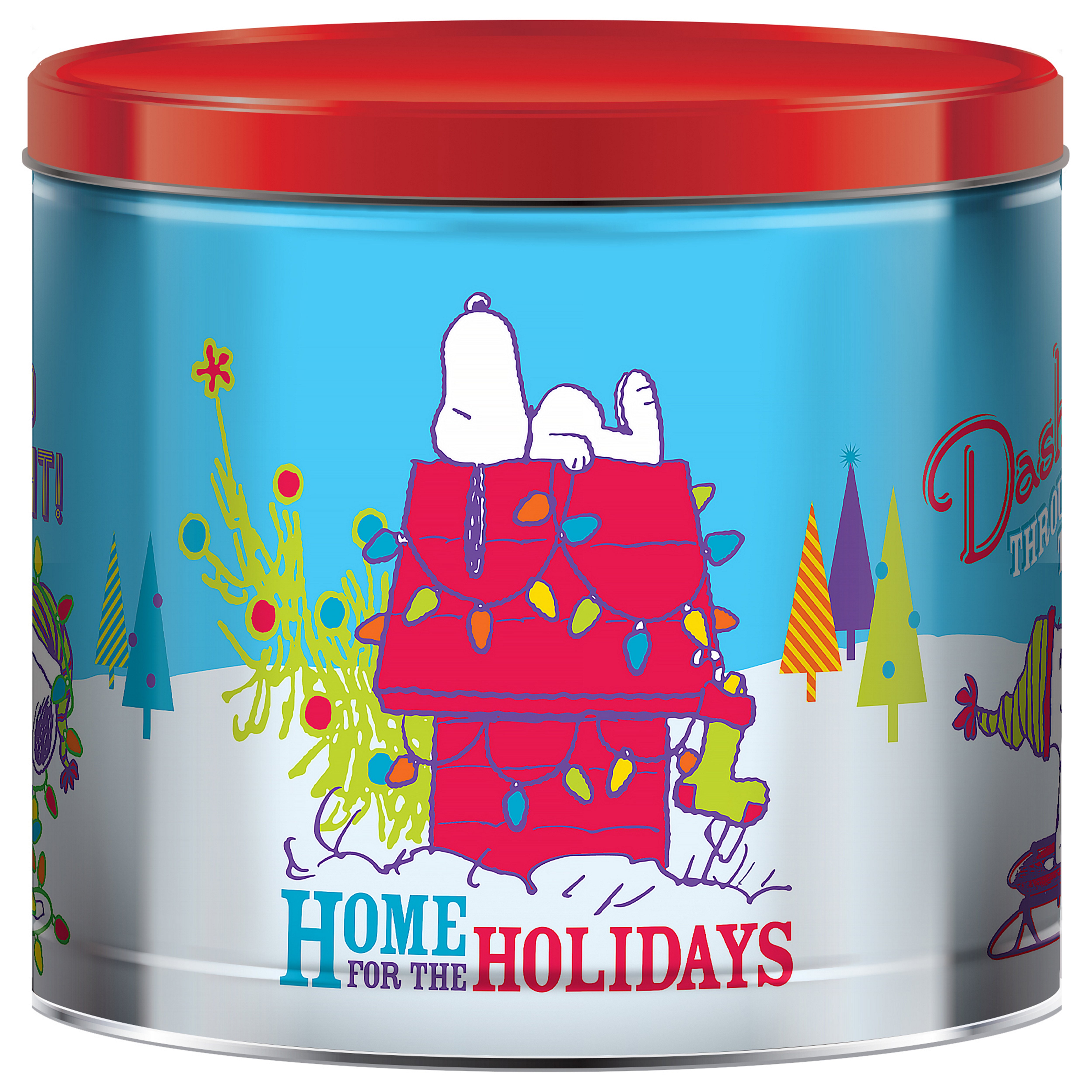 Signature Brands Snoopy Christmas Popcorn Tin Shop Snacks Candy At H E B