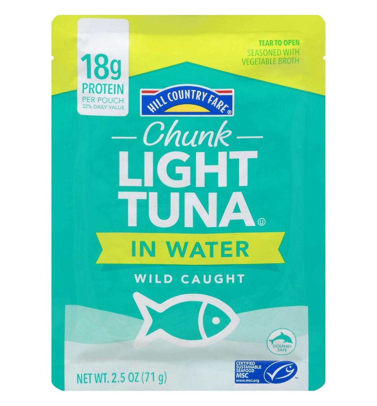 Hill Country Fare Tuna Chunk Light Pouch; image 1 of 4