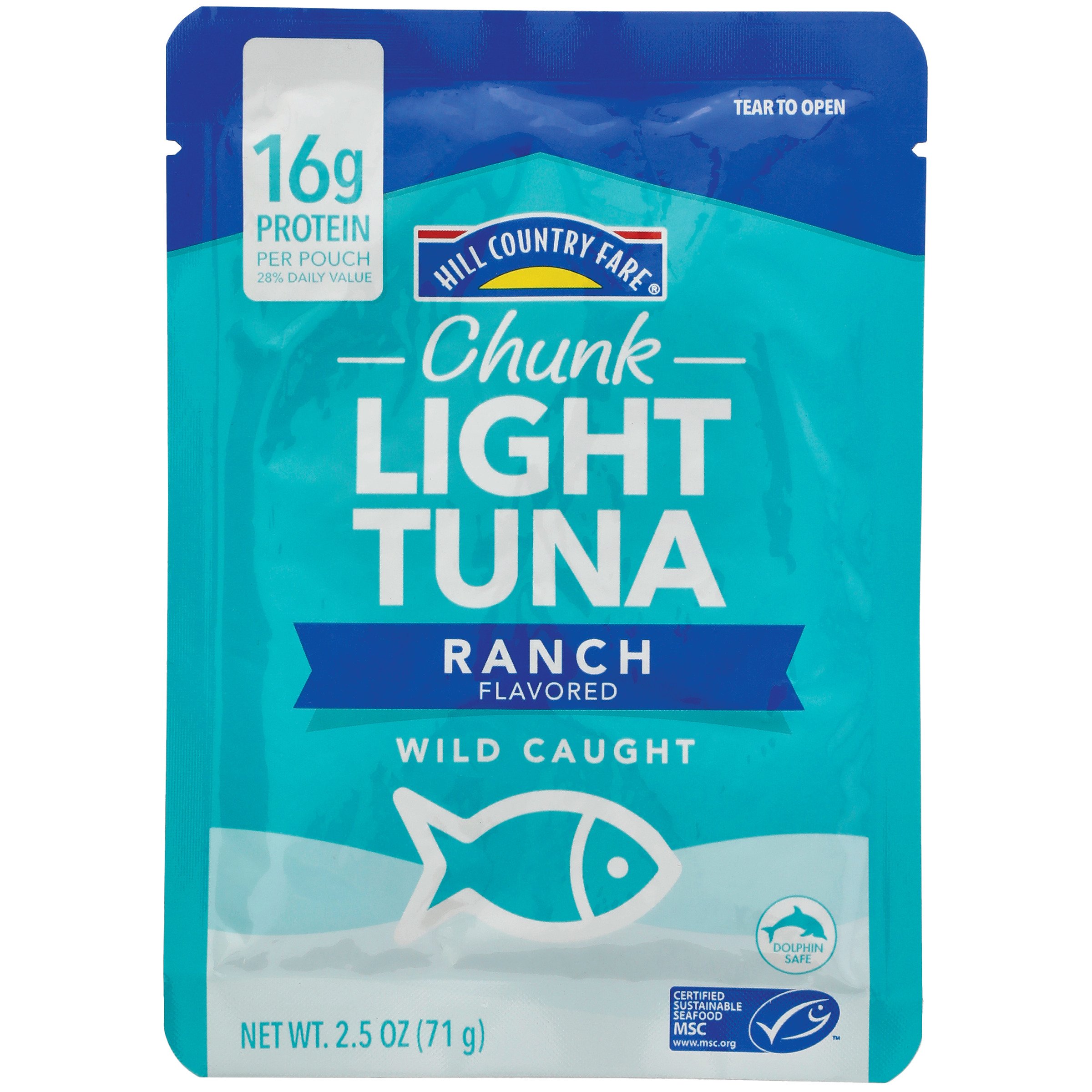 Hill Country Fare Chunk Light Tuna Ranch Pouch Shop Seafood at HEB