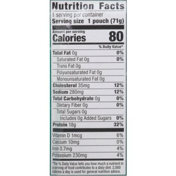 H-E-B Wild Caught Chunk Light Tuna in Spring Water Pouch, 2.5 oz