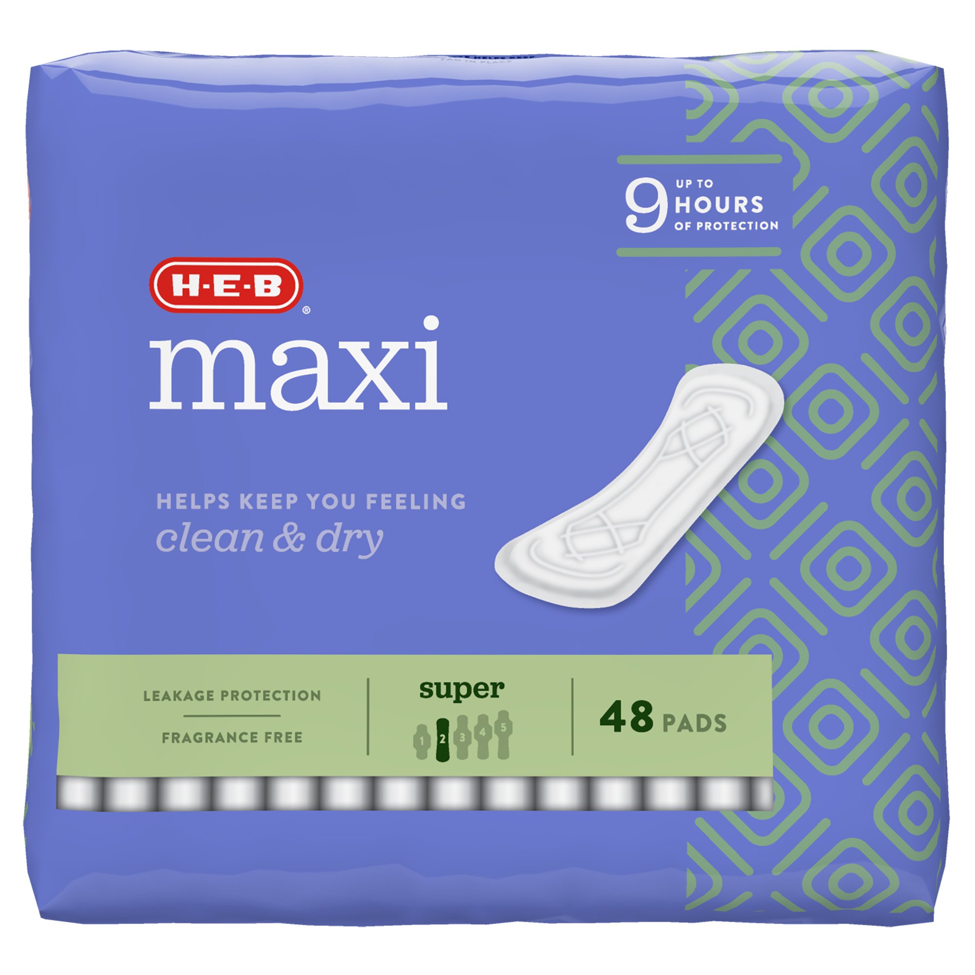 H-E-B Maxi Pads - Super