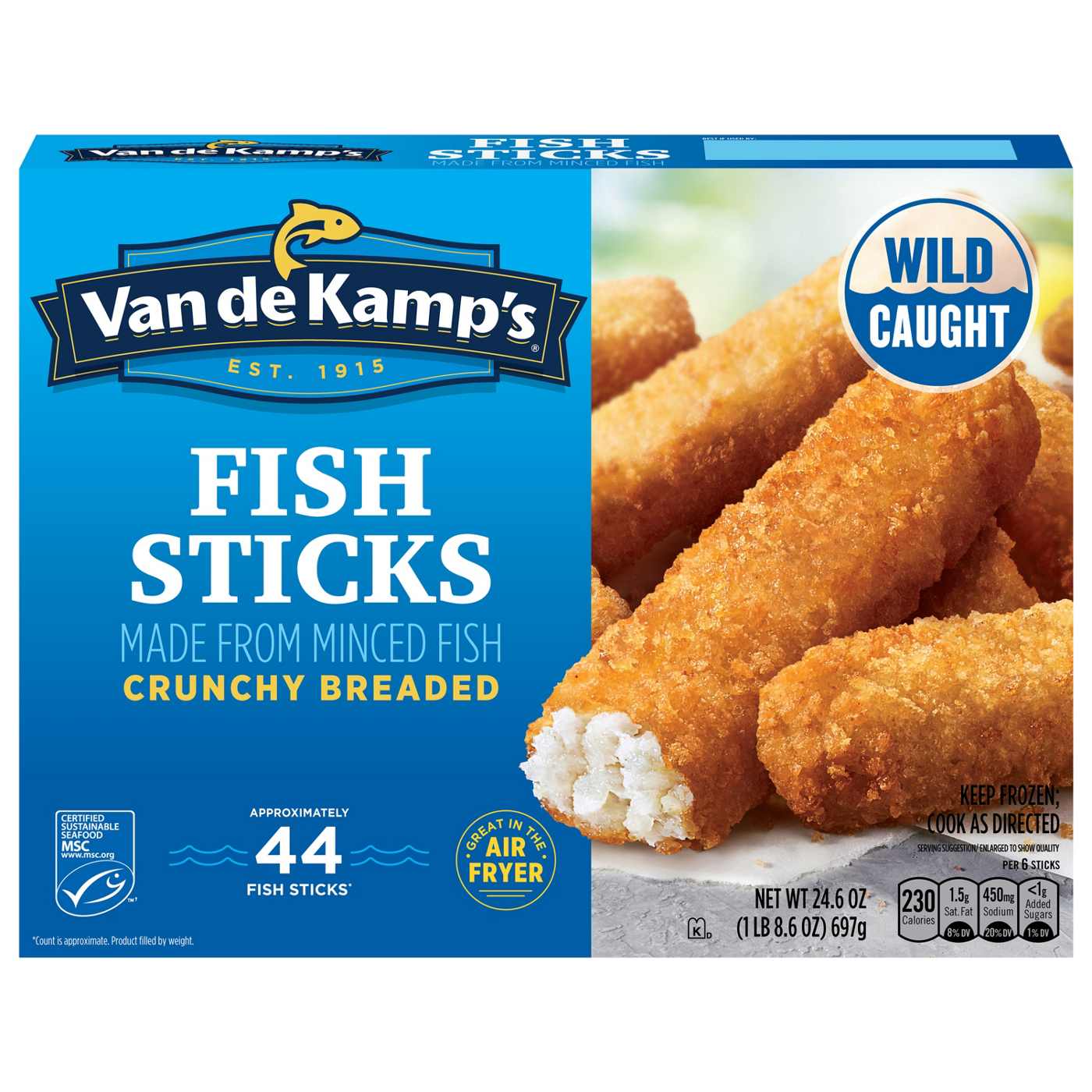 Van de Kamp's Crunchy Fish Sticks; image 1 of 2