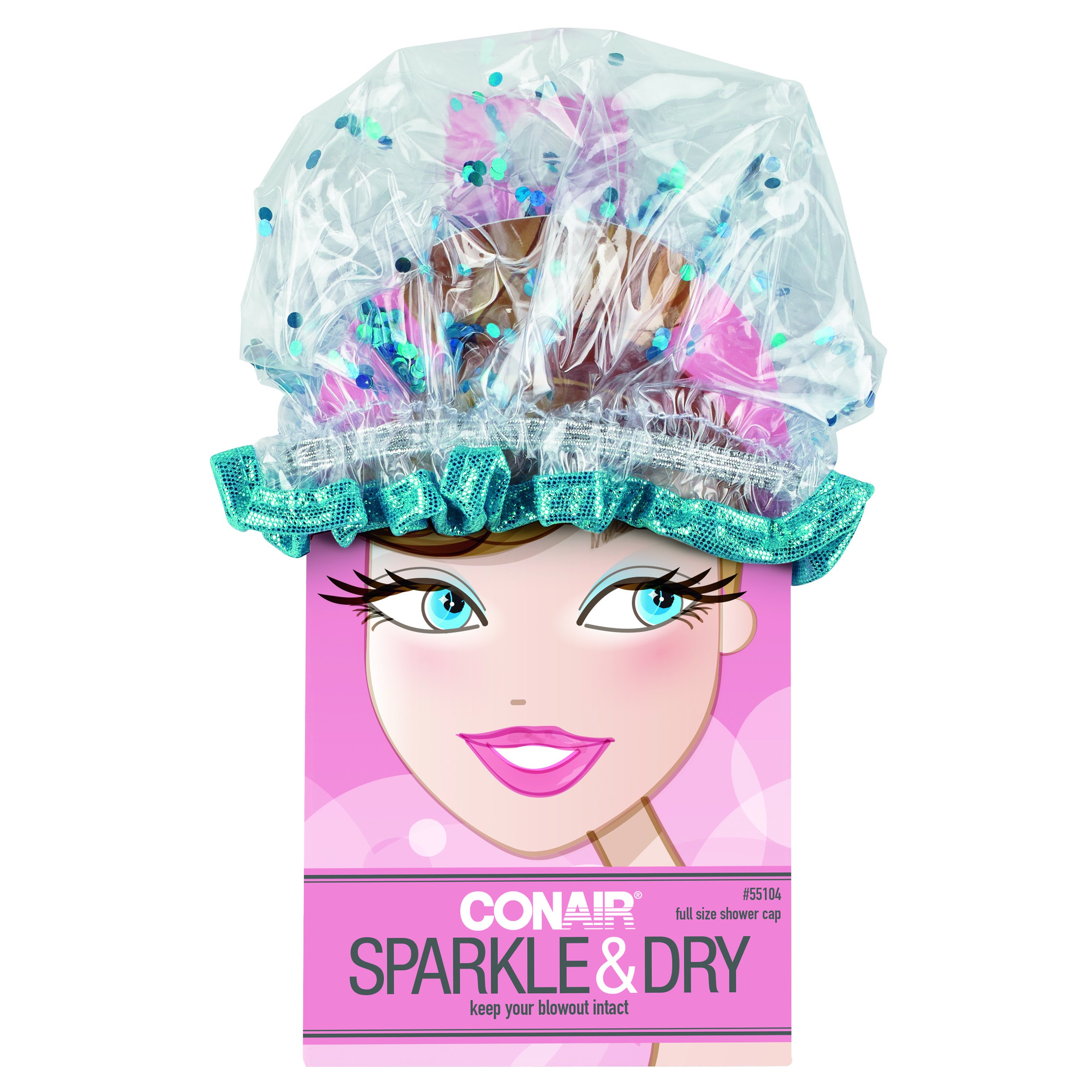 Conair Sparkle & Dry Glitter Shower Cap Shop Hair Accessories at HEB