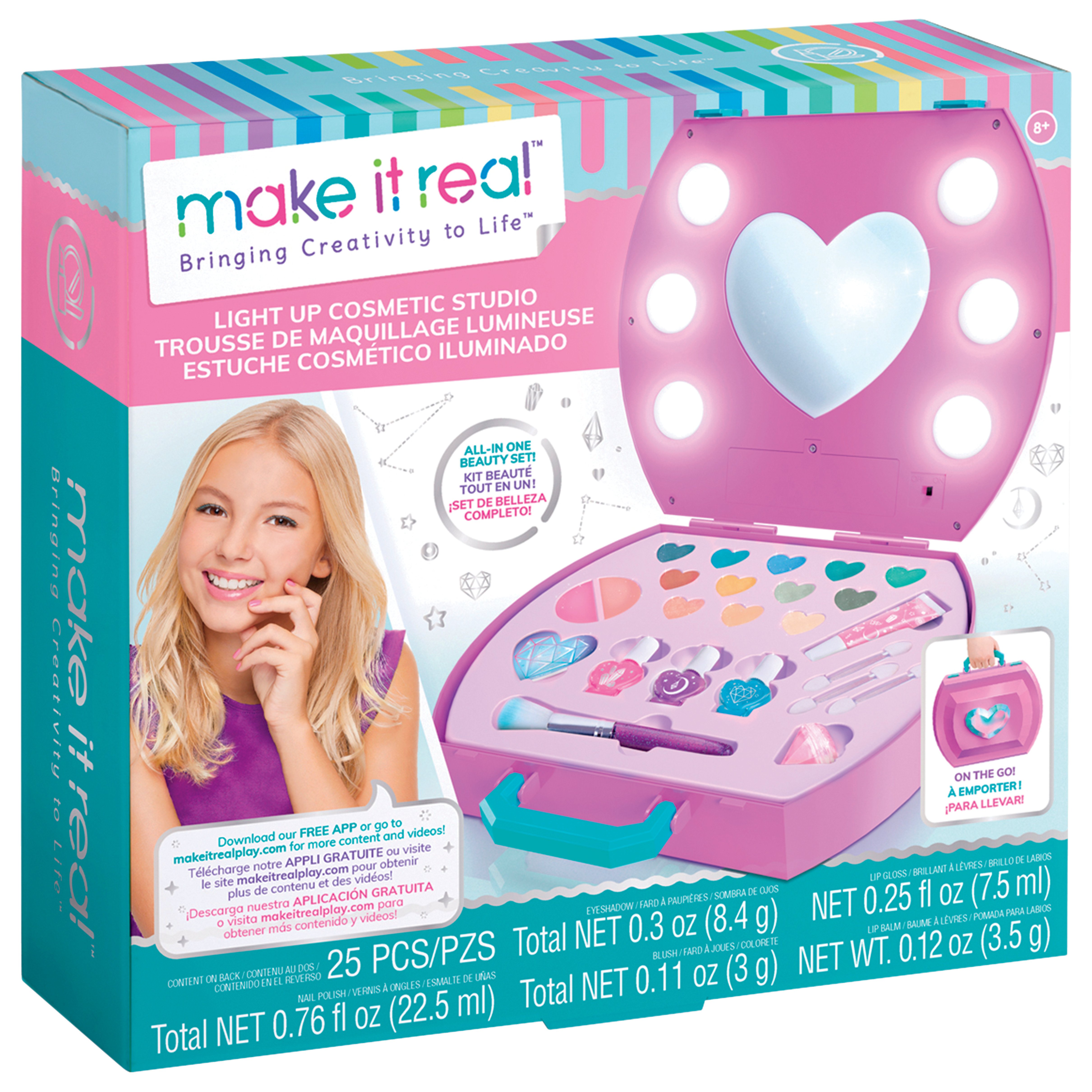 Make It Real Light Up Cosmetic Studio Set Shop Kits at HEB