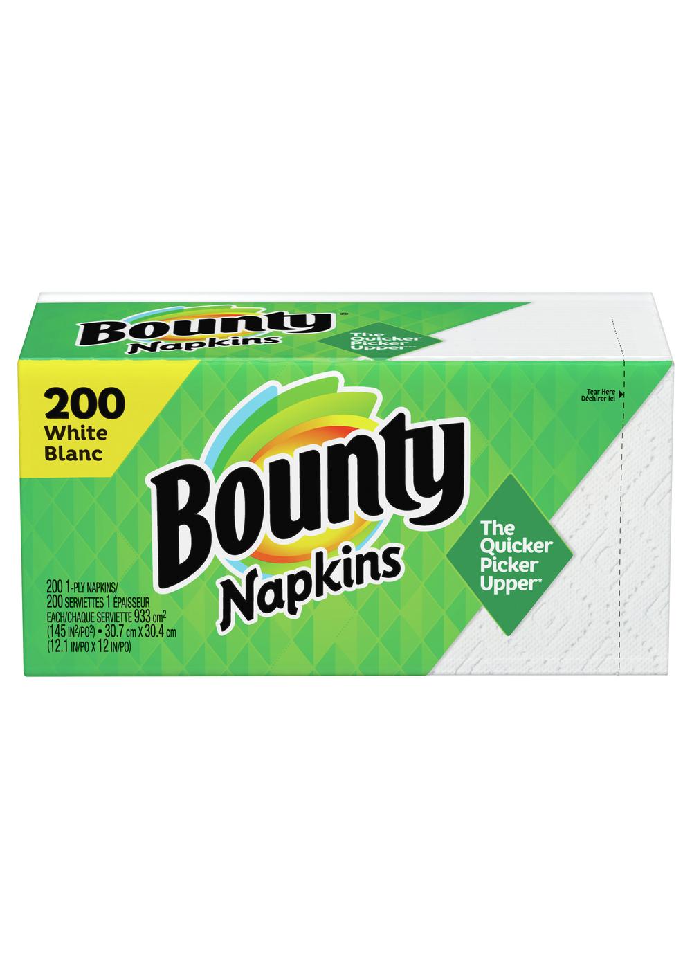 Bounty Paper Napkins - White; image 1 of 10