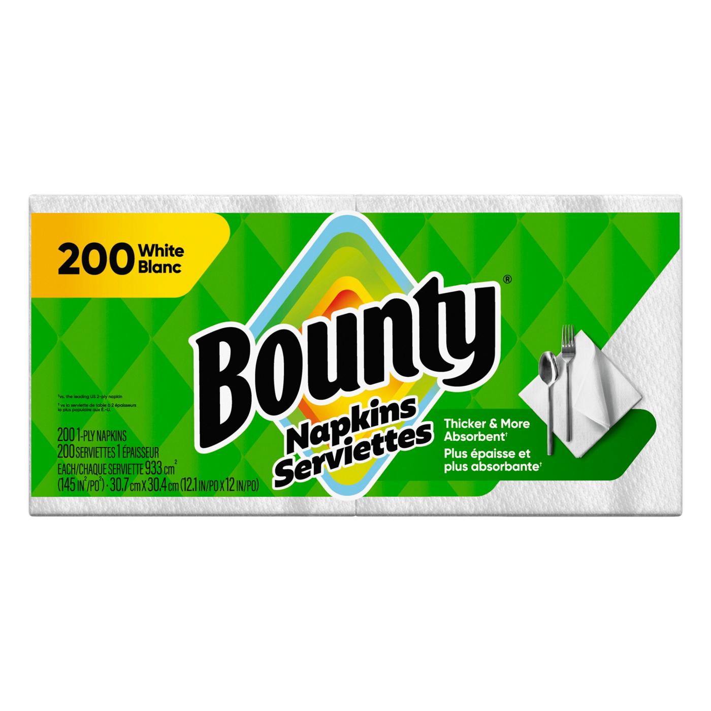 Bounty Paper Napkins - White; image 9 of 10