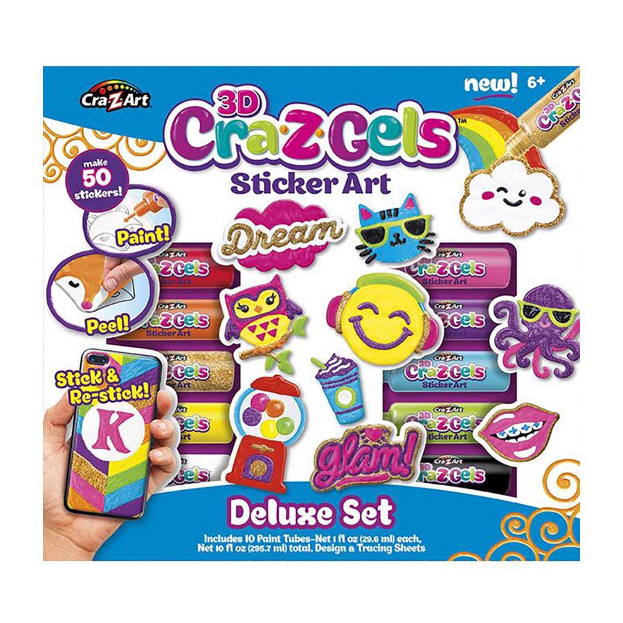CraZArt CraZGels 3D Sticker Art Deluxe Set Shop Kits at HEB