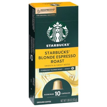 Starbucks Blonde Espresso Roast Nespresso Capsules