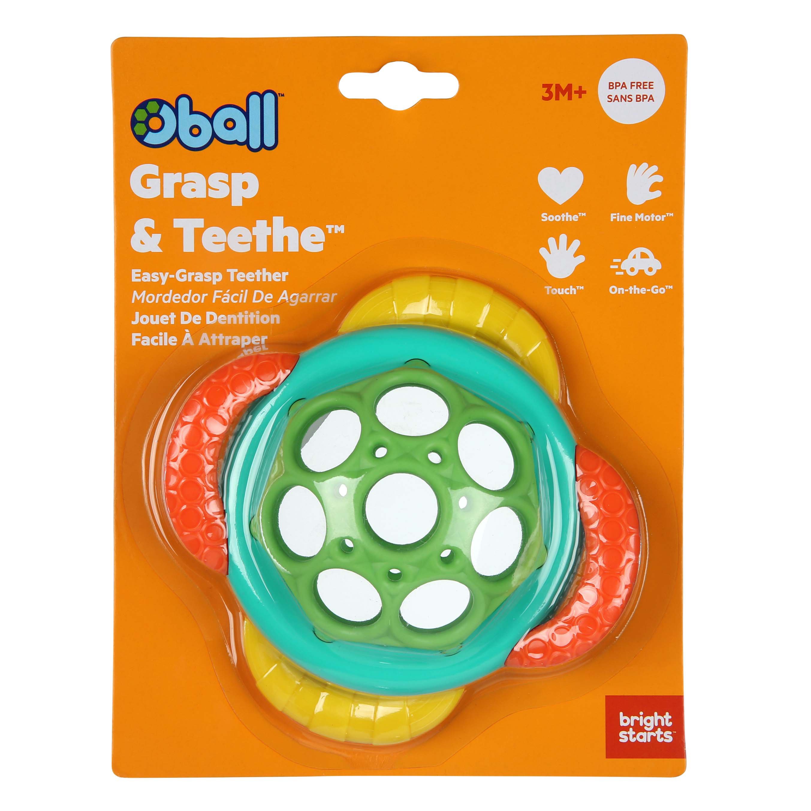Bright Starts Grasp & Teether Easygrasp Teether Oball Shop Baby Toys at HEB