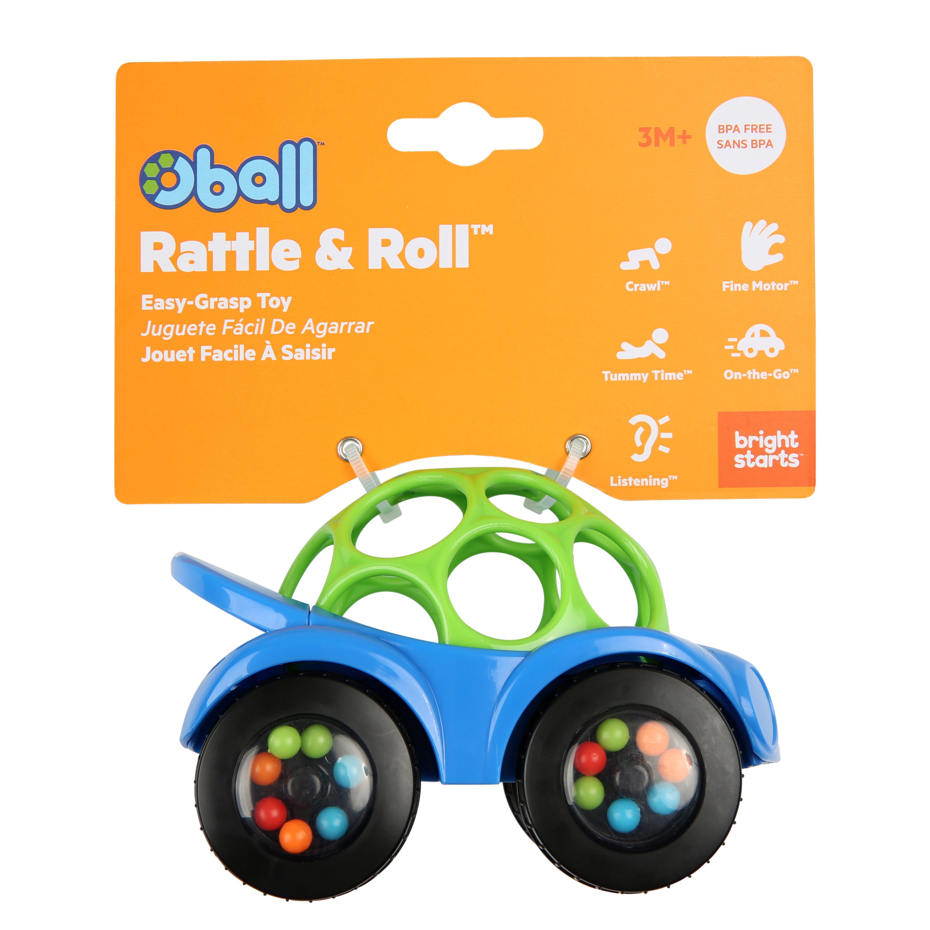 Blue Oball Rattle Baby Toy 