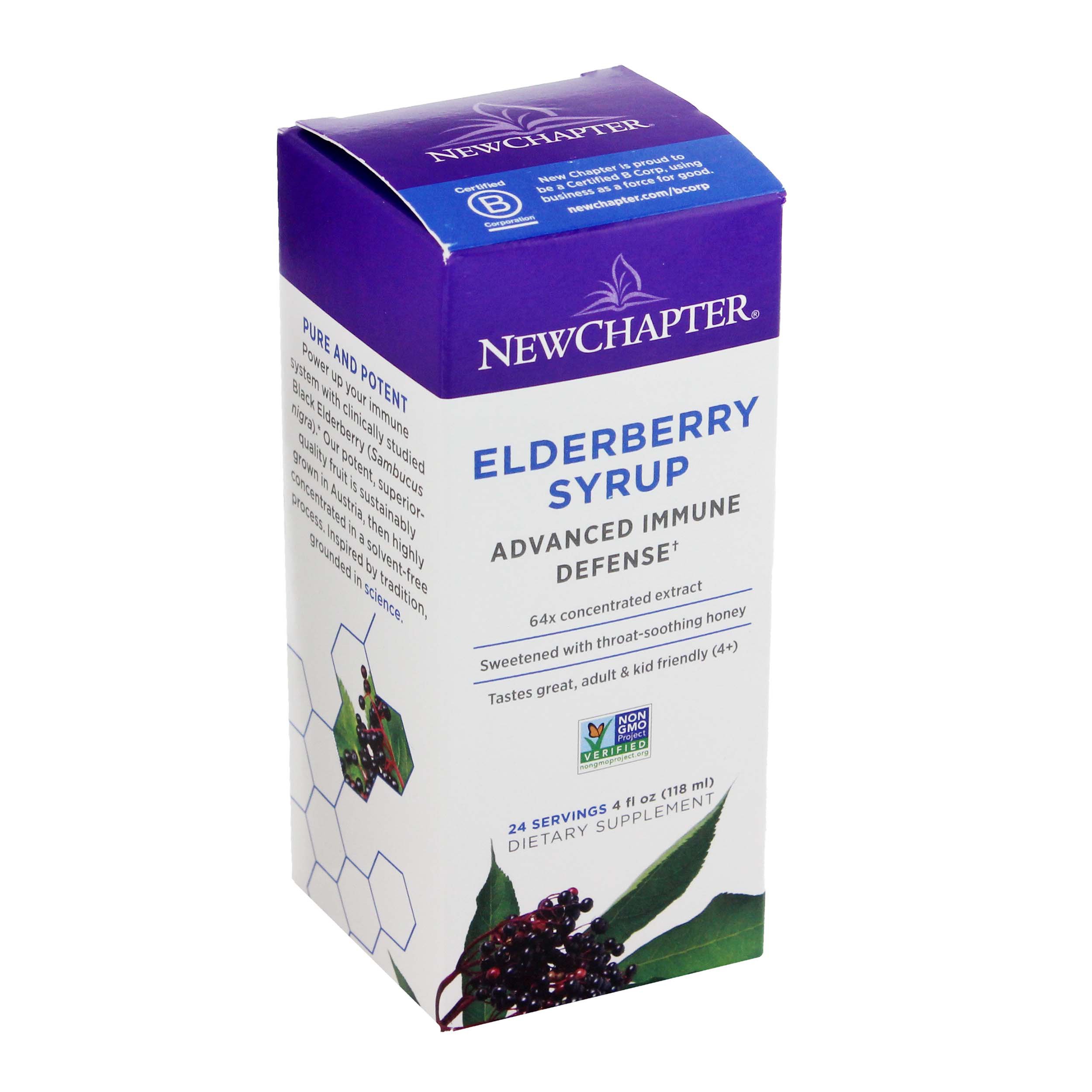 New Chapter Elderberry Advanced Immune Defense Syrup Shop Herbs & homeopathy at HEB
