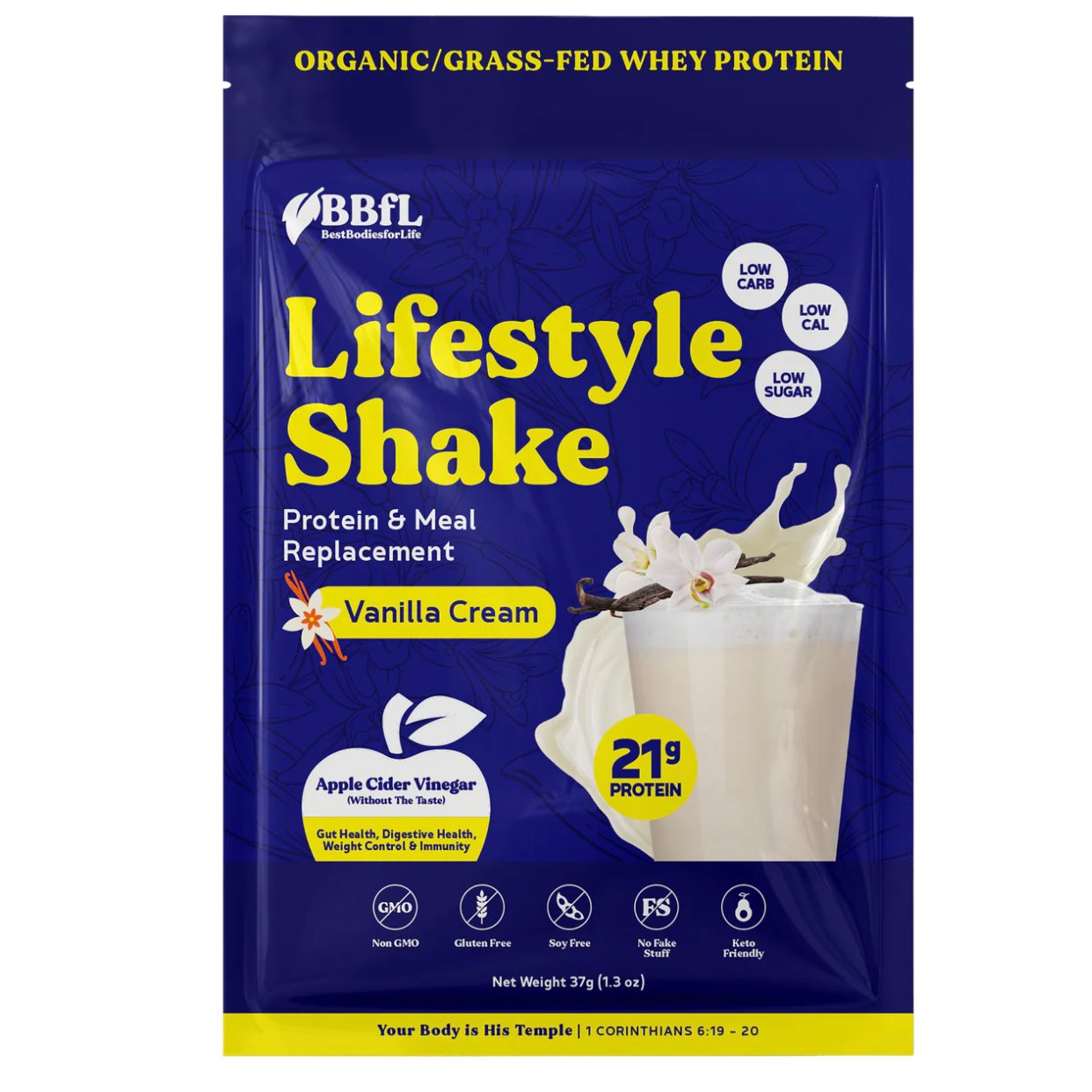 BestBodiesforLife 21g Whey Protein & Meal Replacement Lifestyle Shake ...