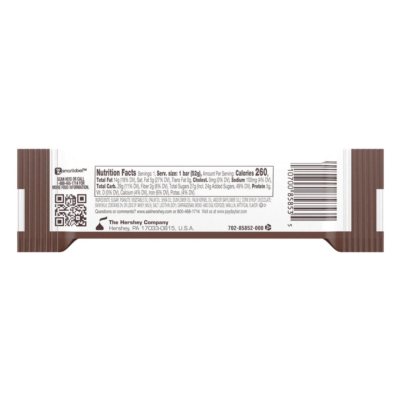 Payday Chocolatey Covered Peanut and Caramel Candy Bar; image 2 of 4