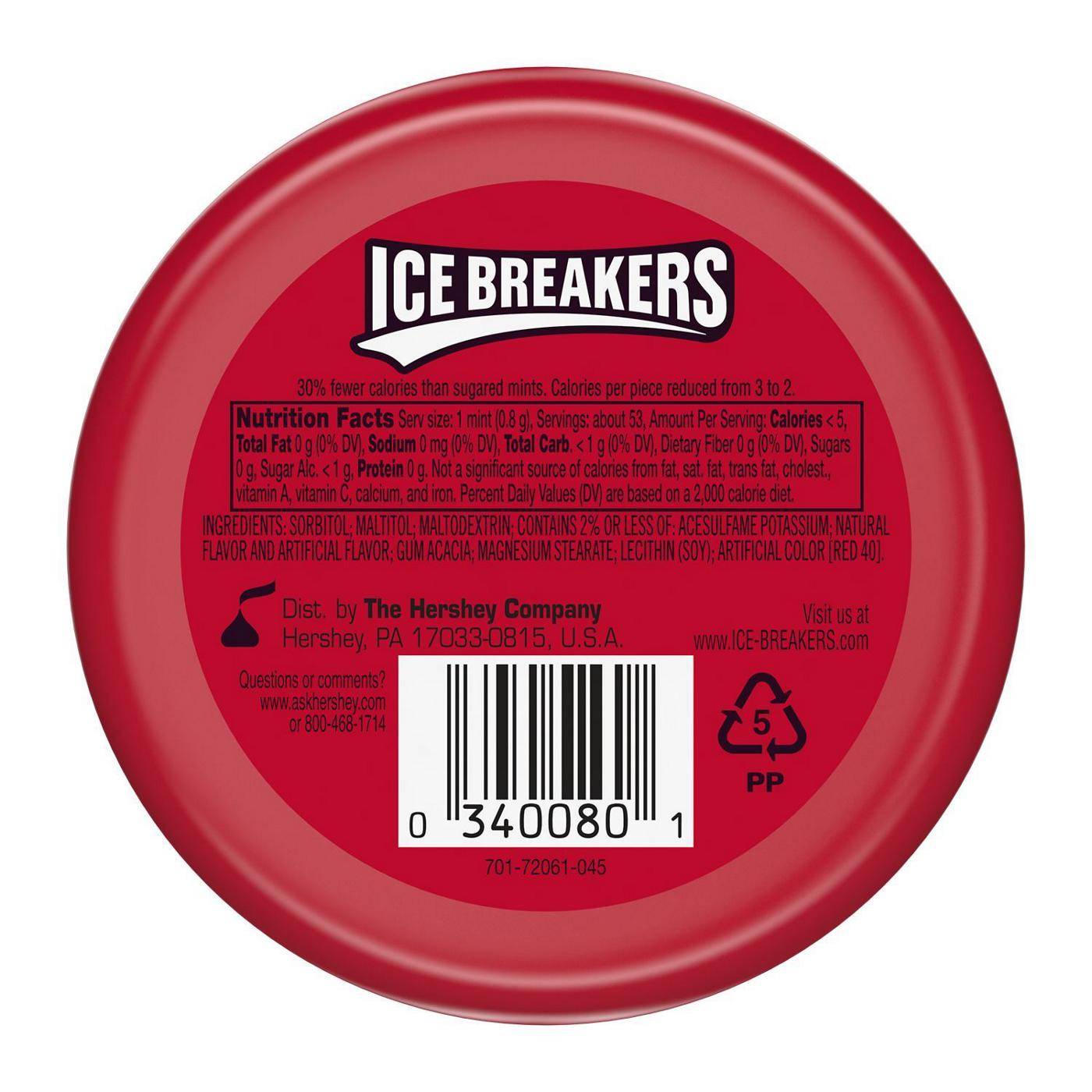 Ice Breakers Cinnamon Sugar Free Mints; image 2 of 3